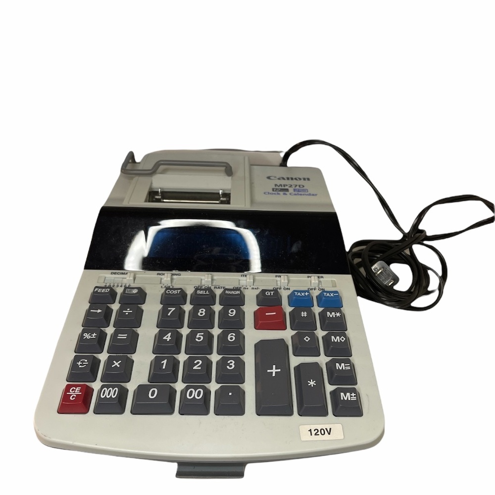 Canon MP27D Clock & Calendar Printing Calculator